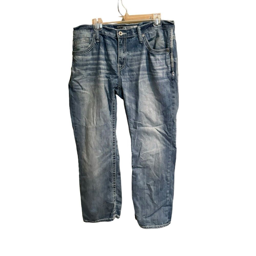 BKE Buckle Men's Derek Jean Size 34S Light‎ wash Bootcut 34x29